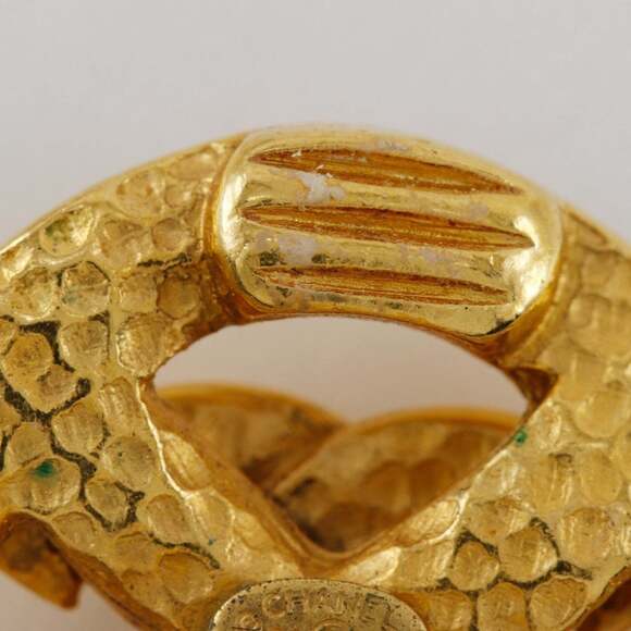 CHANEL Authentic Logo Earrings - Picture 6 of 10